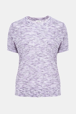 Трикотажная футболка, сиреневый меланж