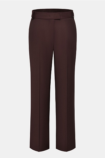 Прямые брюки со стрелками, шоколадные ANNIKA