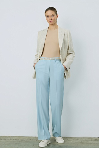 Удлиненный пиджак с высокой шлицей, светло-бежевый FLORENCE