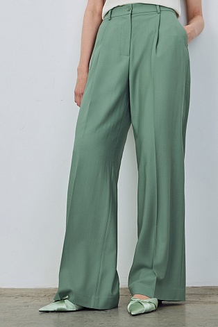 Широкие брюки со стрелками, мятный ASHLEY