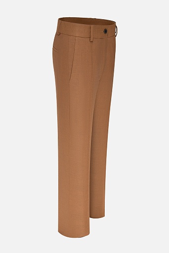 Прямые брюки со стрелками, цвет светлый шоколад TYRA