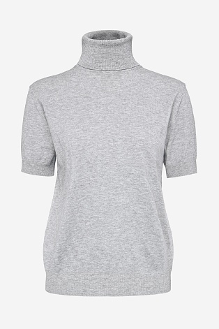 Водолазка с коротким рукавом, серая