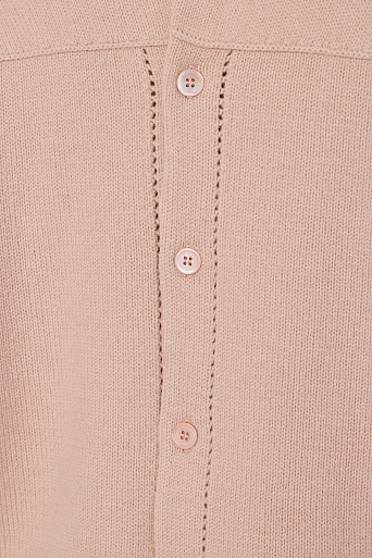 Джемпер с рукавами-фонариками, пудровый