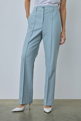 Прямые брюки со стрелками, пыльный голубой TYRA