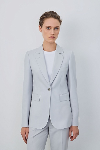 Пиджак на одной пуговице, светло-серый KARLA