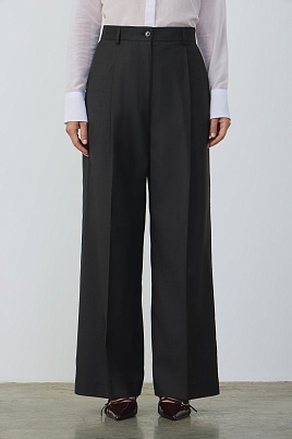 Широкие брюки со стрелками, темно-серые ASHLEY