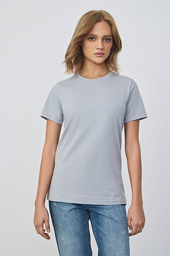 Базовая футболка, светло-серая