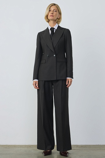 Широкие брюки со стрелками, темно-серые ASHLEY