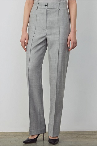 Прямые брюки со стрелками, цвет светло-серый T