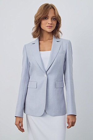 Серый пиджак в синюю клетку SMOKING II