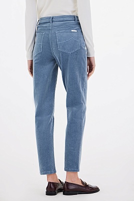 Вельветовые брюки голубого цвета