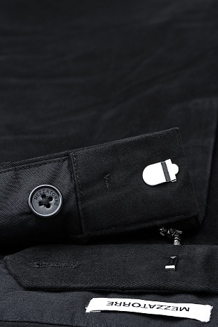 Прямые хлопковые брюки, черные