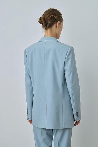 Жакет на одной пуговице, пыльный голубой MILA