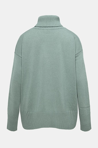 Свитер с кашемиром, цвет шалфей