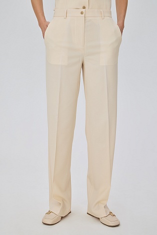 Кремовые брюки со стрелками LUCIA