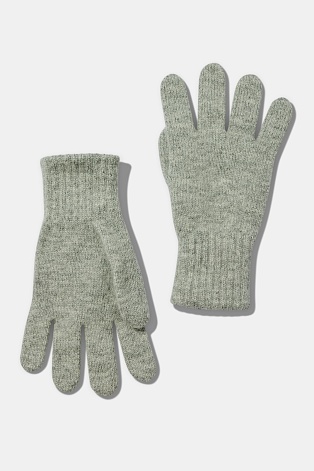 Перчатки с ангорой, светло-серые
