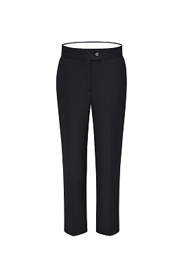 Зауженные брюки со стрелками, черные