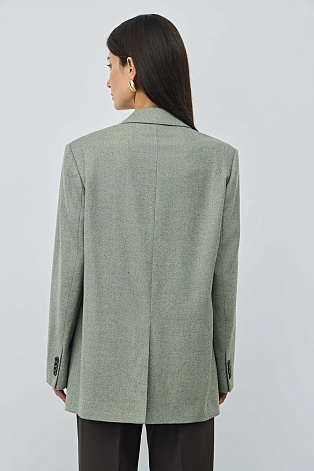 Пиджак оверсайз на четырех пуговицах, мятный M