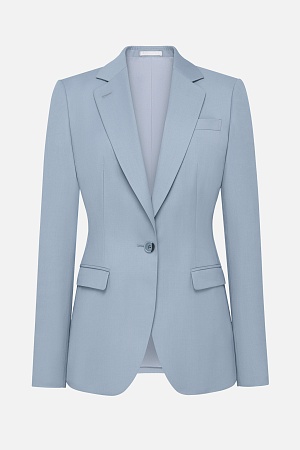 Серый пиджак в синюю клетку SMOKING II