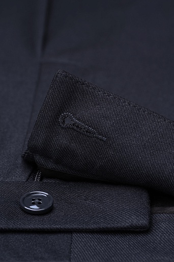 Прямые брюки со стрелками, темно-синие