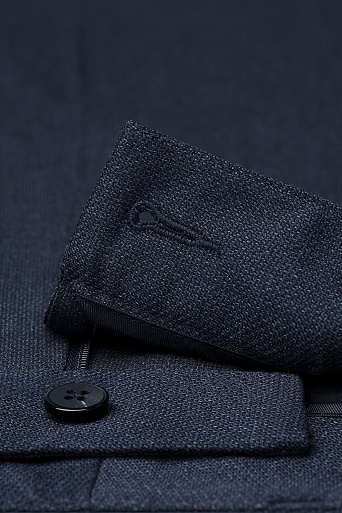 Прямые брюки со стрелками, темно-синие