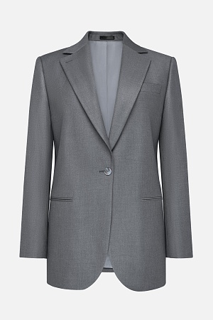 Серый пиджак в синюю клетку SMOKING II