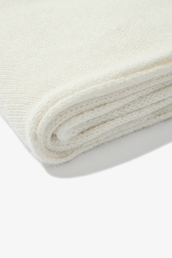 Косынка с ангорой, молочная