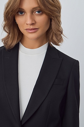 Пиджак на одной пуговице, черный BELLA