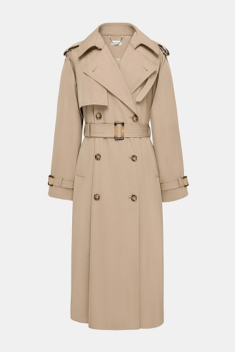 Тренч бежевого цвета