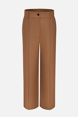 Прямые брюки со стрелками, цвет светлый шоколад T