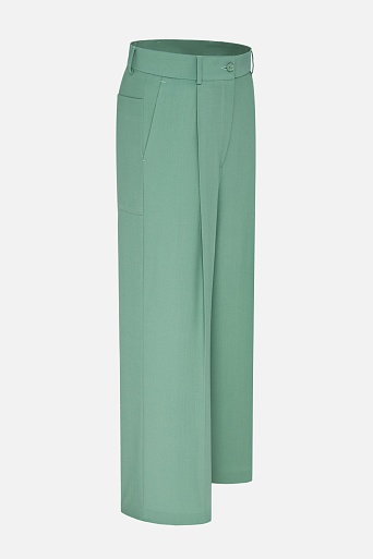 Широкие брюки со стрелками, мятный ASHLEY