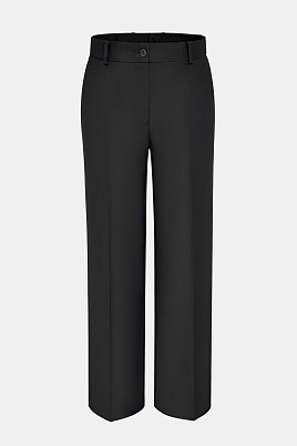 Прямые брюки со стрелками, черные MARIA