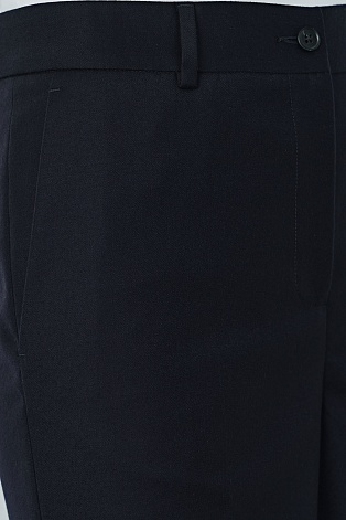 Прямые брюки со стрелками, черные MARIA