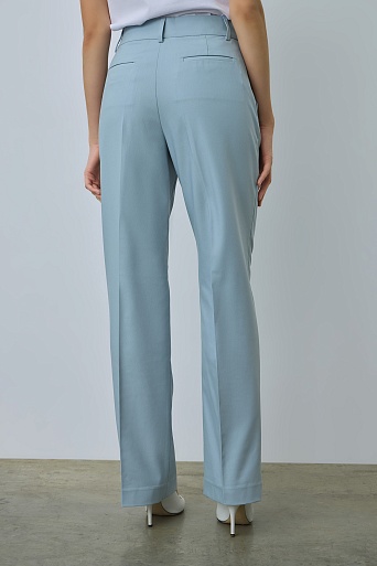 Прямые брюки со стрелками, пыльный голубой TYRA
