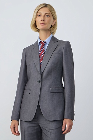 Однотонный жакет, серый MIRA