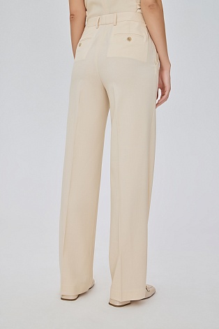 Кремовые брюки со стрелками LUCIA