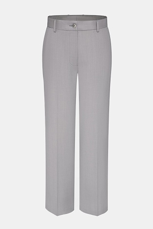 Прямые брюки со стрелками, цвет светло-серый L