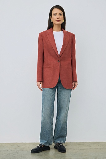 Удлиненный жакет на одной пуговице MILA
