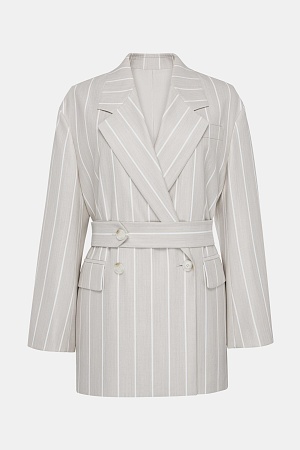 Серый пиджак в синюю клетку SMOKING II