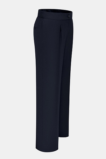 Прямые брюки со стрелками, темно-синие FRANKIE
