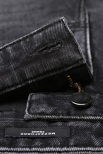 Джинсы клеш, темно-серые