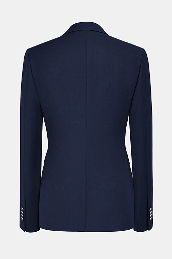 Жакет на одной пуговице темно-синего цвета KARLA