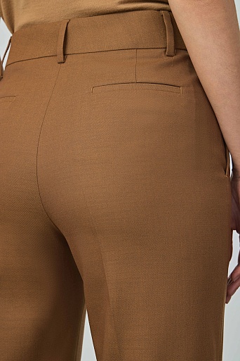 Прямые брюки со стрелками, цвет светлый шоколад TYRA