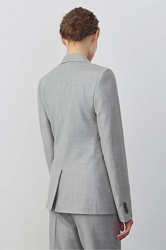 Жакет на одной пуговице, цвет светло-серый KARLA