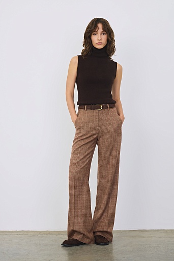 Топ без рукавов, шоколадный