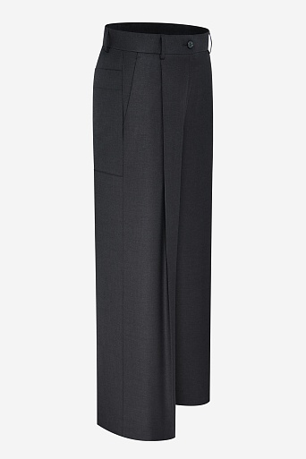 Широкие брюки со стрелками, темно-серые ASHLEY