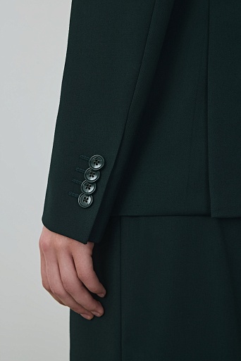 Однотонный пиджак, изумрудный INGRID