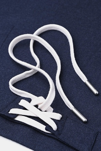 Мини-юбка на шнурке, темно-синяя MIRTA