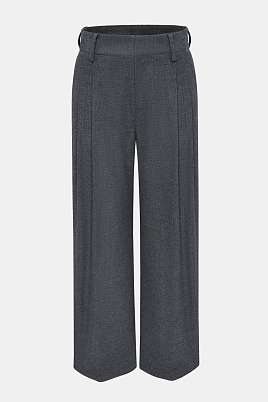 Прямые брюки со стрелками, серые