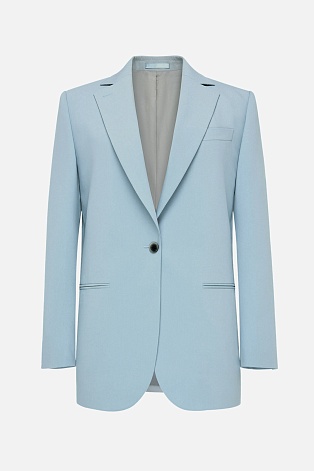 Жакет на одной пуговице, пыльный голубой MILA